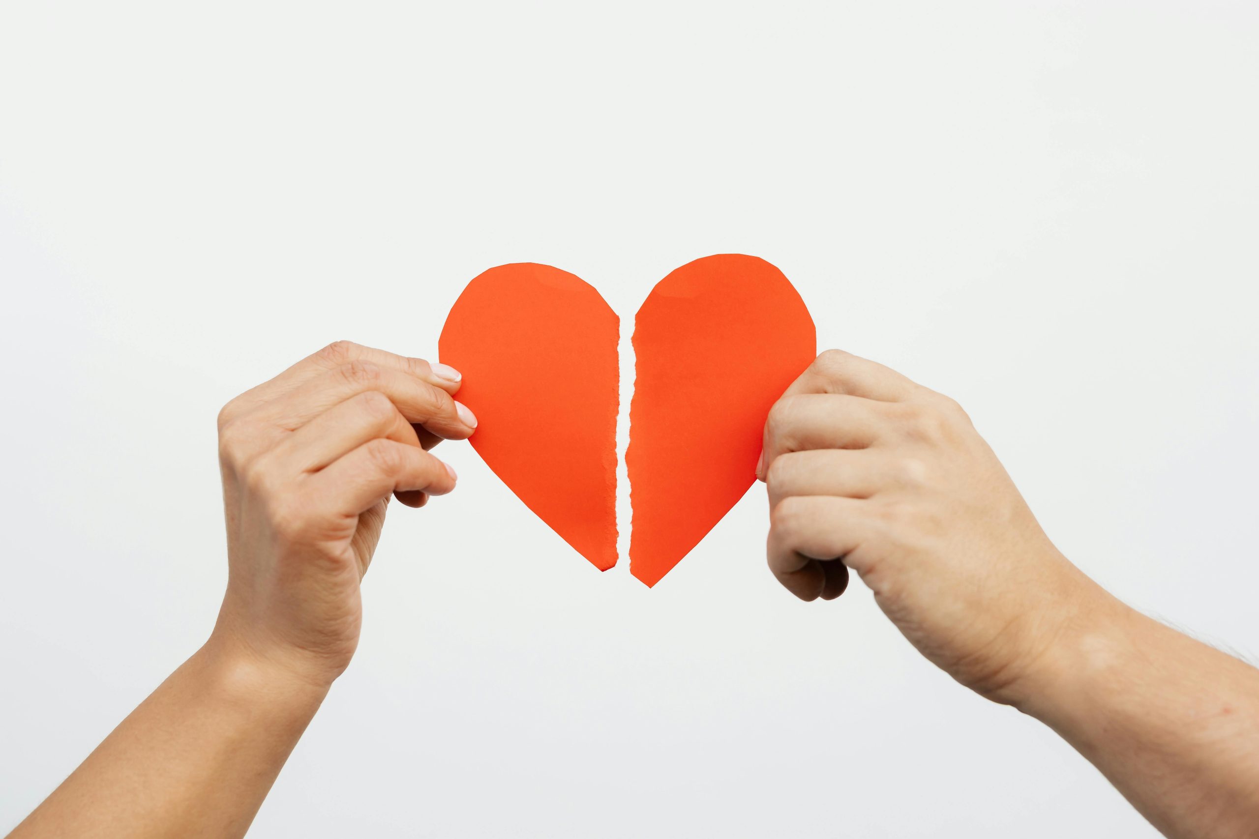 A broken paper heart | Image Source: Pexels
