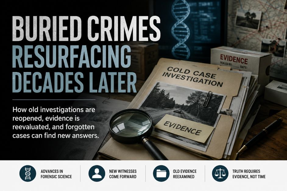buried crimes resurfacing decades later Buried crimes resurfacing decades later cold case evidence
